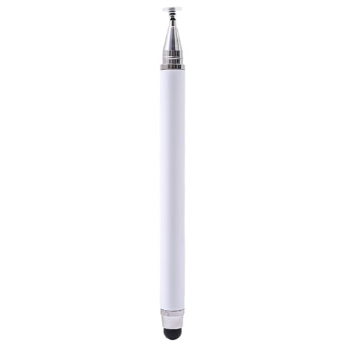 2 in 1 Stylus Pens for Touch Screens, High Sensitivity & Precision Capacitive Stylus for All Universal Touchscreen Devices (White) - color: White