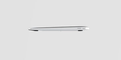 Paper-Thin Stand for MacBook, Laptop Riser, Slim Portable Ergonomic Ventilated Stand, 6 Adjustable Heights from 2.1" to 3.6", Compatible with Laptops Up to 18”, US Patented (Space Gray) - color: Space Gray