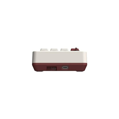 8Bitdo Retro 18 Mechanical Numpad for Windows & Android, Fami Edition | Bluetooth, 2.4G and Wired, Calculator Mode, Retro LED Display, Dye-sub PBT Keycaps - color: Fami Edition