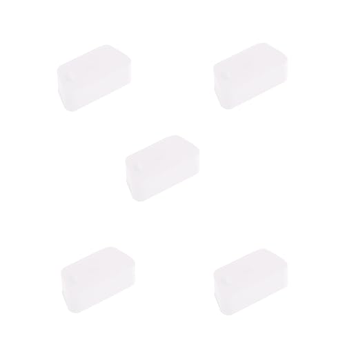 5 PCS VGA/DB9 Port Anti-dust Plugs, Silicone Covers Caps Stoppers, Port Protector for RS232, HDB15, DB9, 0.59 x 0.28 (LxW) - size: VGA/DB9/Transparent/5 PCS