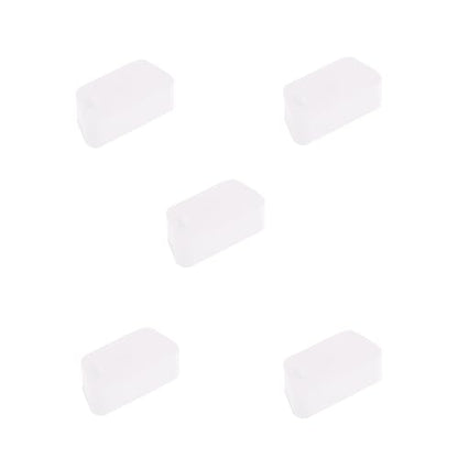 5 PCS VGA/DB9 Port Anti-dust Plugs, Silicone Covers Caps Stoppers, Port Protector for RS232, HDB15, DB9, 0.59 x 0.28 (LxW) - size: VGA/DB9/Transparent/5 PCS