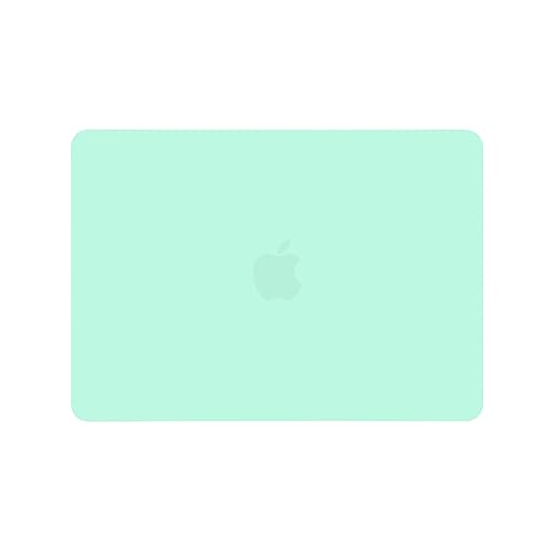 RUBAN Case Compatible with MacBook Air 13 Inch (Models: A1369 & A1466, Older Version 2010-2017 Release), Slim Snap On Hard Shell Protective Cover and Keyboard Cover (Cream Green) - color: Cream Green