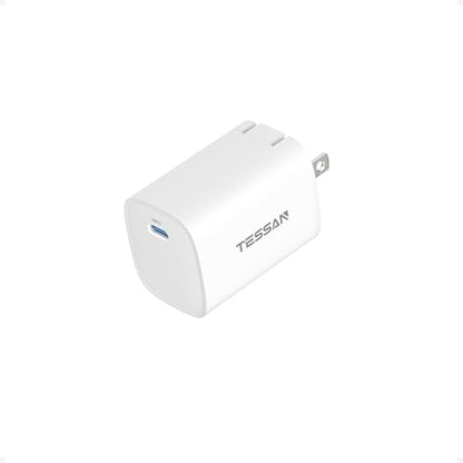 TESSAN USB C Charger Block PD 65W, Fast Charging Block. | Compact Foldable Adapter Compatible with iPhone, Android, iPad, Laptops and Type-C Devices, and More.