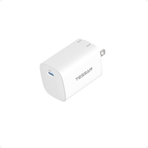 TESSAN USB C Charger Block PD 65W, Fast Charging Block. | Compact Foldable Adapter Compatible with iPhone, Android, iPad, Laptops and Type-C Devices, and More.