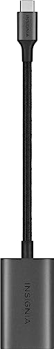 INSIGNIA 4K@60Hz USB C to HDMI Adapter - Black, High Speed, Thunderbolt, Groundbreaking Performance, Compatible for Apple Mackbook, iPad, iPhone, Pixelbook, XPS, Galaxy and More - style: USB-C to HDMI Adapter