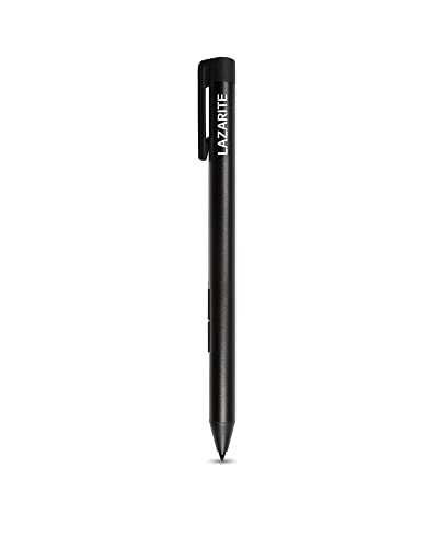 LAZARITE M Pen Black, Active Stylus for Microsoft Surface, Lenovo Yoga 7i/9i, Flex 5, Hp Envy x360/Pavilion x360/Spectre x360, 4096 Pressure Sensitivity, Palm Rejection, Tilt Support - style: M pen Black