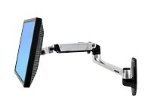 Ergotron – LX Single Monitor Arm, VESA Wall Mount – for Monitors Up to 34 Inches, 7 to 25 lbs – Polished Aluminum - color: Polished Aluminum