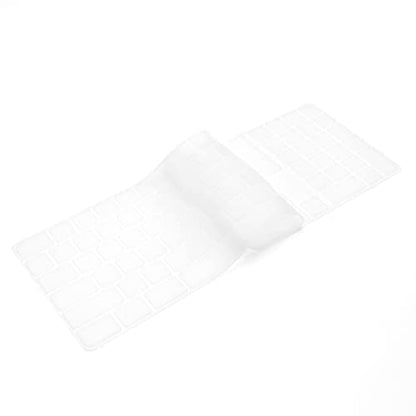 ProElife Ultra Thin Silicone Keyboard Cover Skin for 2022 Mac Studio & 2021 Apple iMac 24'' M1 Chip Magic Keyboard 2 with Numeric Keypad Touch ID A2520 Accessory U.S Enter Soft Protector, Transparent | Clear, Non-interference Design for ID Key, Dust-proof