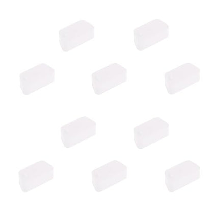 10 PCS VGA/DB9 Port Anti-dust Plugs, Silicone Covers Caps Stoppers, Port Protector for RS232, HDB15, DB9, 0.59 x 0.28 (LxW) - size: VGA/DB9/Transparent/10 PCS