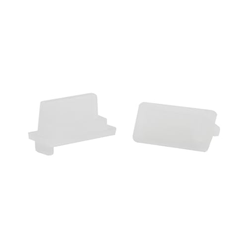 Jiozermi Transparent Silicone USB A Female Anti Dust Plug, 20 Pcs | Protector Stopper, USB Port Cap Cover, Dustproof Cap, For Desktop PC Laptops - color: Transparent