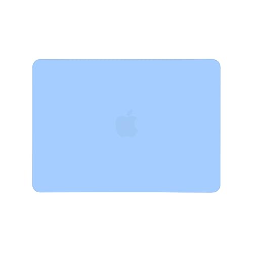 RUBAN Case Compatible with MacBook Air 13 Inch (Models: A1369 & A1466, Older Version 2010-2017 Release), Slim Snap On Hard Shell Protective Cover and Keyboard Cover (Airy Blue) - color: Airy Blue