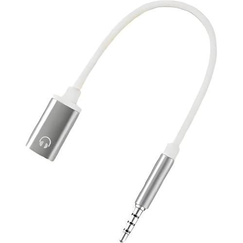 3.5mm Male to USB C Female Audio Adapter, Zenarao Only Analog Audio Aux Jack Cable for Smartphone Laptop Tablet MP3 （Silver） for Analog-only Type-C Ports