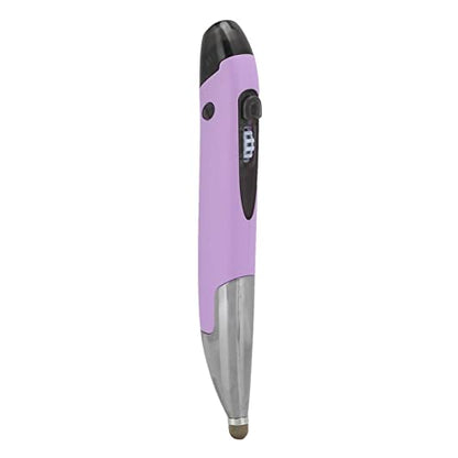 Stylus Pen with Handwriting Function, Capacitive Pen for Note Taking & Drawing, Portable ABS Body with Multi Adapters, Violet - color: Violet