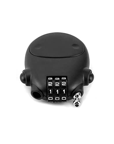 QWORK Retractable Cable Lock, 4 Pack Security Password Lock Steel Cable Luggage Locks,(WD30789)