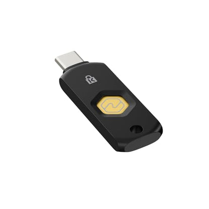 Kensington VeriMark NFC+ USB‑C Security Key, FIDO2/WebAuthn Hardware Authenticator for Passwordless Login, Works with Windows, macOS & Chrome OS, K64739WW | FIDO2/WebAuthn hardware authenticator, passwordless login, NFC and USB-C, works with Windows, macO