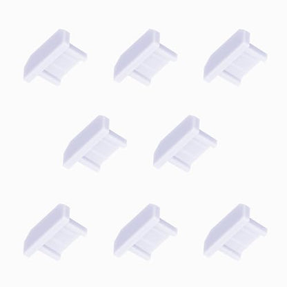 10 PCS Micro USB Port Anti-dust Plugs, Silicone Covers Caps Stoppers, Port Protector for PC Laptop Notebook Computers, Other Devices, 0.26 x 0.09 (LxW) - size: Micro USB/Transparent/10 PCS