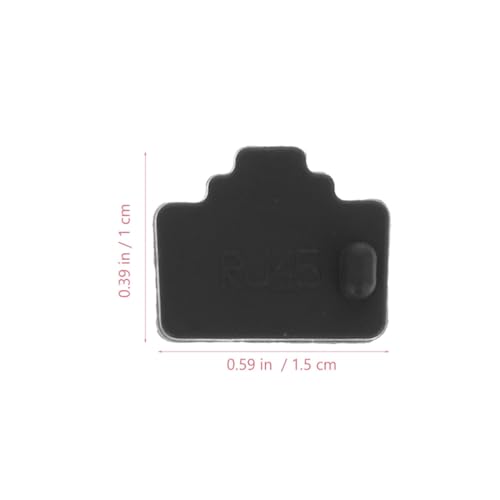 50pcs Ethernet Dust Plug Rj45 Port Protector Caps for Routers and Computers Black Silicone Network Port Covers Prevent Network Errors Portable Anti-dust Stopper