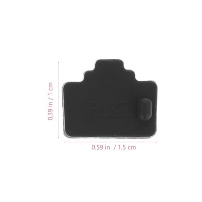 50pcs Ethernet Dust Plug Rj45 Port Protector Caps for Routers and Computers Black Silicone Network Port Covers Prevent Network Errors Portable Anti-dust Stopper