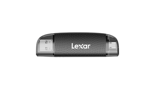 Lexar Dual-Slot SD/Micro SD Card Reader, Up to 205MB/s, USB-A/C, USB 3.2 | Dual USB-C & USB-A Connectors, Simultaneous Transfer, Compatible w/ PC, Laptop, Tablet, Smartphone, Portable, LRW310X-BNBNG - style: MicroSD / SD Dual-Slot USB-A/C