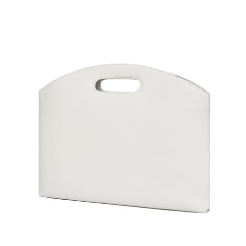 Official Document Computer Bag Stylishly Sleek with Multiple Compartments and Easy to Carry Design - color: Off-white/Pu