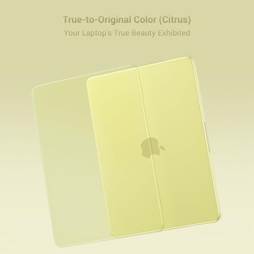 MOSISO Compatible with MacBook Neo Case 13 inch 2026 A3404 A18 Pro Chip | Scratch-Resistant Ultra-thin Protective Hard Shell Case Cover, Citrus - color: Citrus