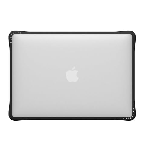 CASETiFY Impact MacBook Air 13" (M1/Intel) Case [Cushioned Impact Corners/Scratch-Resistant/Anti-Slip Grip] - Clear Black - color: Clear Black, size: MacBook Air 13" (M1 / Intel)