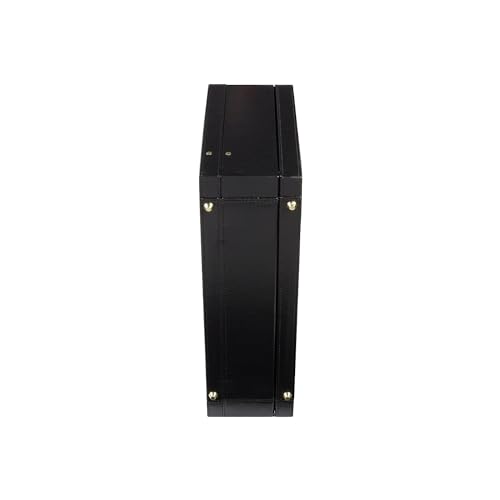 HomeStock Seaside Style Large Expandable Faux Leather Attach Case Executive Business Case Featuring Ample Storage And Distinctive Matte Finish, 17.75" L X 12.88" H X 5.5" W Black - color: Black