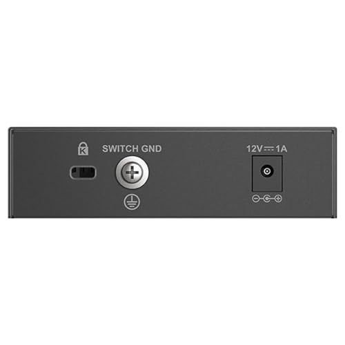 D-Link 5-Port 2.5GB Unmanaged Gaming Switch with 5 x 2.5G - Multi-Gig, Network, Fanless, Plug & Play (DMS-105),Black - size: 5 Port Multi-Gig 2.5Gb