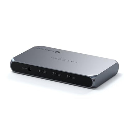 Satechi Thunderbolt 4 Dock Slim Hub Pro, USB C 100W Charging, Single 8K or Dual 4K Display, 4 Thunderbolt 4 Ports, USB 3.2 Gen2, for Mac/Windows, MacBook Air/Pro, Dell, Surface, Lenovo - style: Thunderbolt 4 Slim Pro Hub - 96W