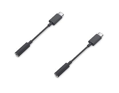 Dell OEM Adapter USB-C to 3.5mm Aux Headphone Jack - Black - CN-03GVVD - 2 Pack