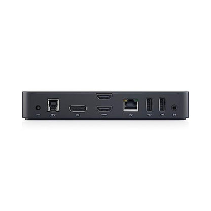 Dell USB 3.0 Ultra HD/4K Triple Display Docking Station (D3100), Black | Ultra HD and 4K support for compatible computers and monitors