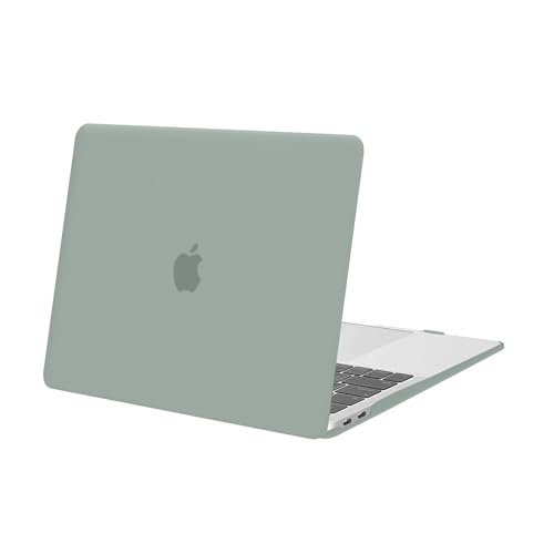 MOSISO Compatible with MacBook Air 13 inch Case M1 2022-2018 | Touch ID Plastic Hard Shell Cover Compatible with MacBook Air 13.3 inch Case, A2337 M1 A2179 A1932, Antique Green - color: Antique Green