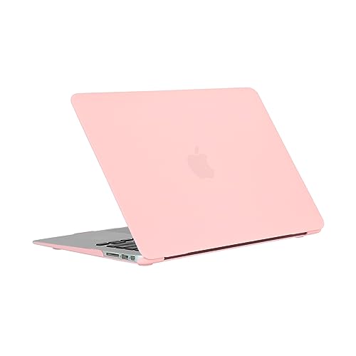 RUBAN Case Compatible with MacBook Air 13 Inch (Models: A1369 & A1466, Older Version 2010-2017 Release), Slim Snap On Hard Shell Protective Cover, (Rose Quartz) - color: Rose Quartz