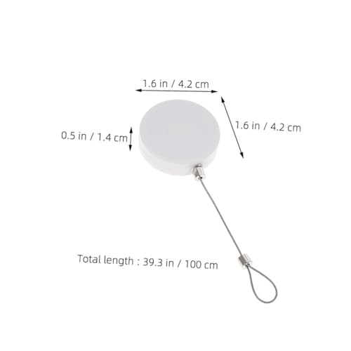 ORFOFE 1 Set Retractable Theft Security Cable Lock Durable Wire Rope with Wrench for Laptops Tvs and Digital Accessories Display Protection System