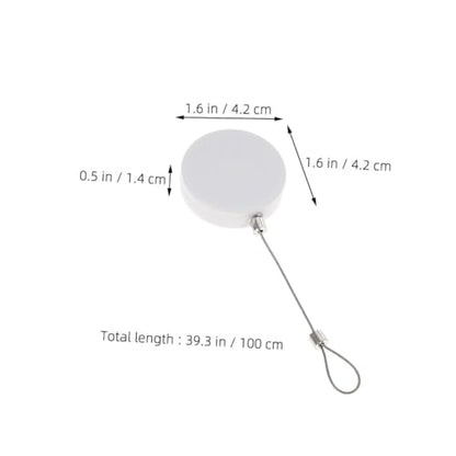 ORFOFE 1 Set Retractable Theft Security Cable Lock Durable Wire Rope with Wrench for Laptops Tvs and Digital Accessories Display Protection System