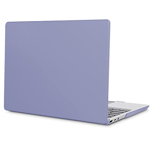 May Chen Compatible with Microsoft Surface Laptop Go 3 Go 2 Go 1 12.4 Inch Model 1943 2013 (2023 2022 2020 Release), Plastic Hard Shell Case with Screen Protector + Keyboard Cover, Lavender Gray - color: Lavender Gray