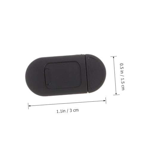 jojofuny 4pcs Ultrathin Webcam Cover Slide for Laptop Tablet and Desktop Easy Privacy Protection Strong Adhesive for Secure Camera Shielding Black Metal Design