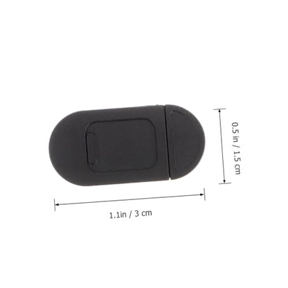 jojofuny 4pcs Ultrathin Webcam Cover Slide for Laptop Tablet and Desktop Easy Privacy Protection Strong Adhesive for Secure Camera Shielding Black Metal Design
