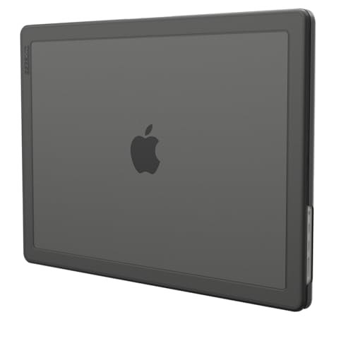 Incase Edge Hardshell Case with Makrolon for MacBook Pro 16 inch, Black | Lightweight Protective Hardshell for MacBooks, Scratch Resistant, Rubber Feet, Raised Edge Bumpers, Makrolon Polycarbonate - color: Black, size: Pro 16-inch