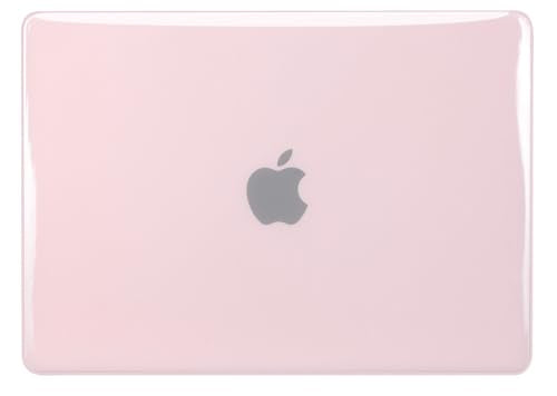 UESWILL Case for 2021-2026 MacBook Pro 16 inch M5 M4 M3 M2 M1 Pro Max chip Model A3429 A3428 A3403 A3186 A2991 A2780 A2485, Glossy See Through Hard Shell Cover + Microfiber Cloth, Jelly Pink - color: Jelly Pink, size: MacBook Pro 16" (M1 M2 M3 M4 M5)