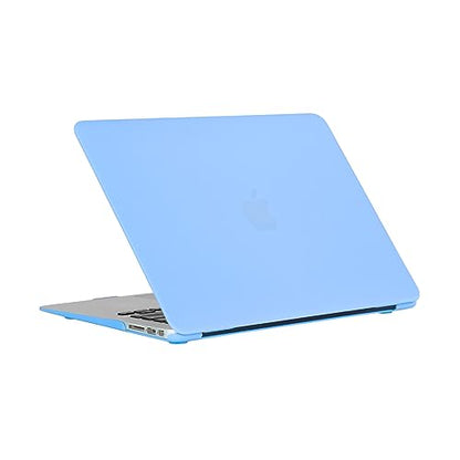 RUBAN Case Compatible with MacBook Air 13 Inch (Models: A1369 & A1466, Older Version 2010-2017 Release), Slim Snap On Hard Shell Protective Cover and Keyboard Cover (Airy Blue) - color: Airy Blue