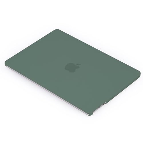 EooCoo Compatible with MacBook Air 15 inch Case M5 2026 2025 2024 2023 M4 M3 M2 Model A3448 A3241 A3114 A2941, Frosted Matte Finish, Stylish Protective Hard Shell Laptop Cover, Matte Midnight Green - color: Matte Midnight Green