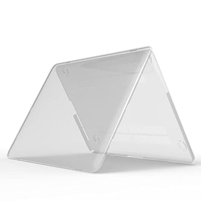 IBENZER Compatible with MacBook Pro 13 Inch Case 2015 2014 2013 end 2012 A1502 A1425, Hard Shell Case with Bag & Keyboard Cover & Screen Film for Old Version Mac Pro Retina 13, Clear, R13-CL+3SP - color: Frost Clear