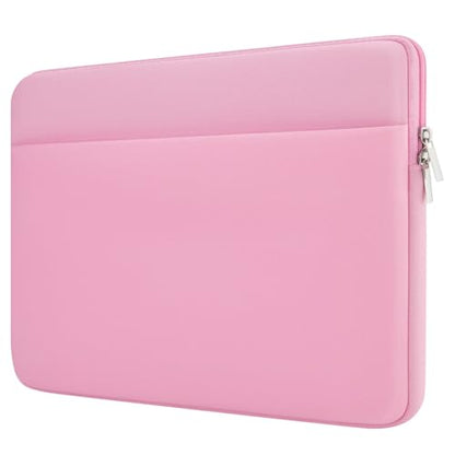 Laptop Sleeve Bag Compatible with 15 to 16 inches MacBook HP Dell Asus Acer Protective Case with Front Pocket Padded Computer Pouch Cover Protective for 15” to 16” Laptop, Pink - color: Pink, size: 15/16 inches
