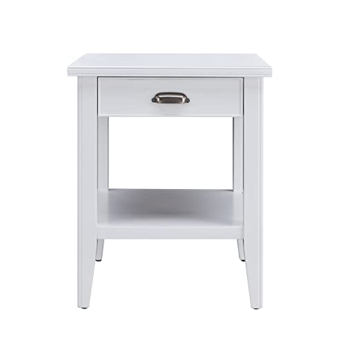 Leick Home Laurent End Table, 24", White - color: White