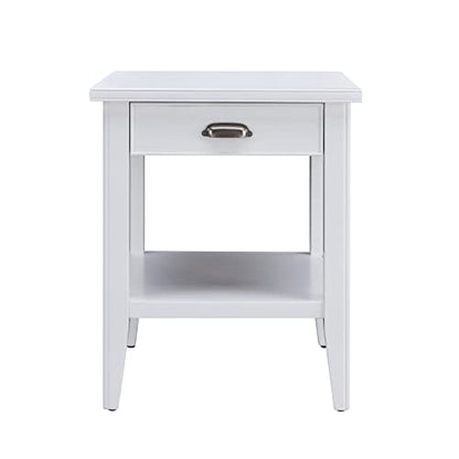 Leick Home Laurent End Table, 24", White - color: White