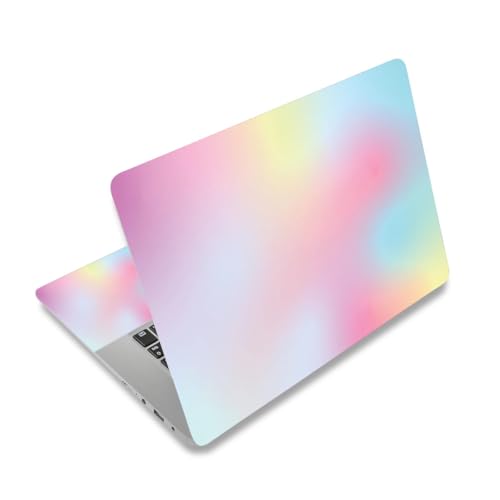 Laptop Skin Sticker Decal, 12 12.1 13 13.3 14 15 15.4 15.6 INCH Netbook Skins for Notebook PC, Universal Vinyl Laptop Decor Cover for Women Girls, Waterproof Art Protector I Gradient Watercolor - color: Gradient Watercolor