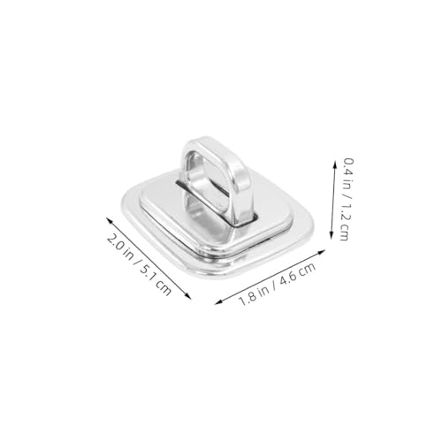 LALAFINA 4PCS Computer Security Lock Anchor Base Plate – Desk Mount Design Metal Construction Slot for Cable Locks