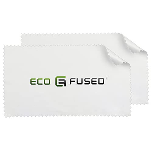 Eco-Fused Microfiber Cleaning Cloths - 12 Pack - for Cleaning Glasses, Spectacles, Camera Lenses, iPad, Tablets, Phones, iPhone, Android Phones, Laptops, LCD Screens and Other Delicate Surfaces - color: Black/Grey (12 Pack)