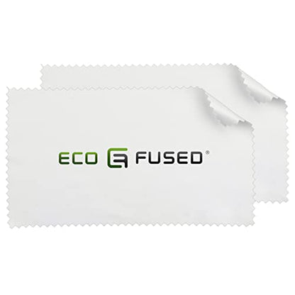 Eco-Fused Microfiber Cleaning Cloths - 12 Pack - for Cleaning Glasses, Spectacles, Camera Lenses, iPad, Tablets, Phones, iPhone, Android Phones, Laptops, LCD Screens and Other Delicate Surfaces - color: Black/Grey (12 Pack)